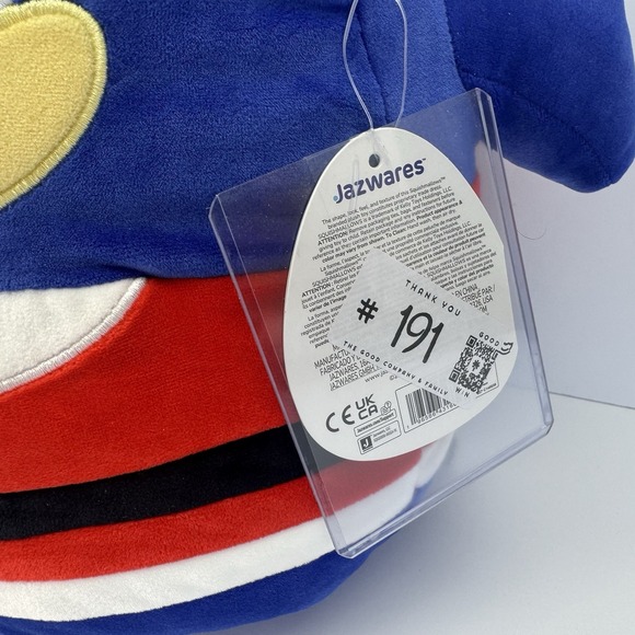 2024 Squishmallows Holiday 12" SONIC SANTA Plush Hat Suit TARGET New with Tags - Picture 4 of 13